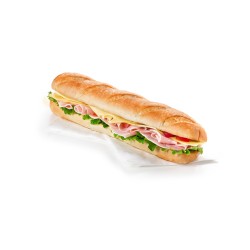 Ham and cheese with vegetables