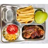 Chicken wings - fries - salad