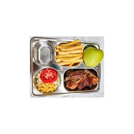 Chicken wings -fries - salad