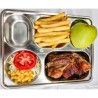 Chicken wings -fries - salad