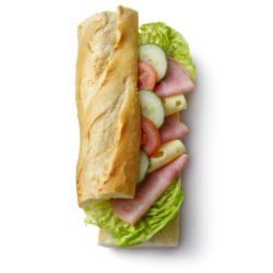 Ham and cheese with vegetables